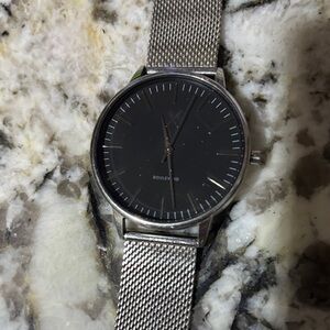 MVMT Silver and Black Men's Watch